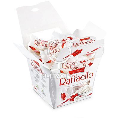 Конфеты Raffaello с цельным миндальным орехом в кокосовой обсыпке, 150г