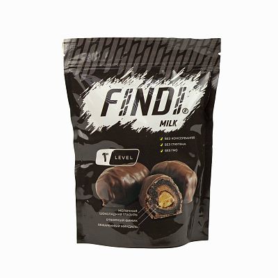 Финики с миндалем в молочной шоколадной глазури FINDI MILK 150гр 