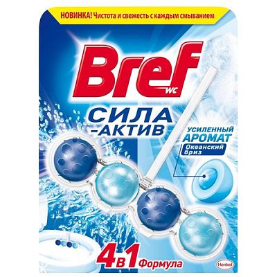 Чистящее средство для унитаза Bref Сила-Актив Океанский Бриз 50 г