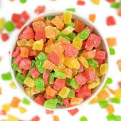 Цукаты фруктовые кубики на развес 250 г