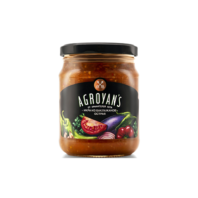 Икра из баклажанов острая Agroyans 530г