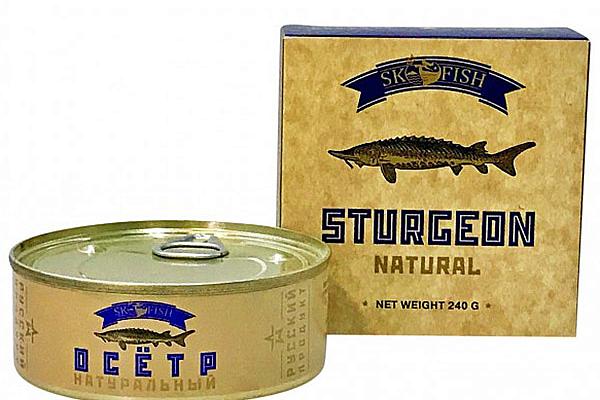  Осетр натуральный SK FISH 240 г в интернет-магазине продуктов с Преображенского рынка Apeti.ru