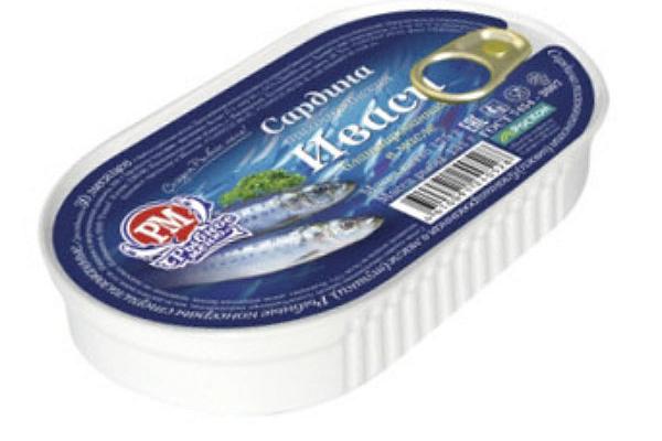  Сардина иваси "Рыбное Меню" бланшированная в масле 175 г в интернет-магазине продуктов с Преображенского рынка Apeti.ru
