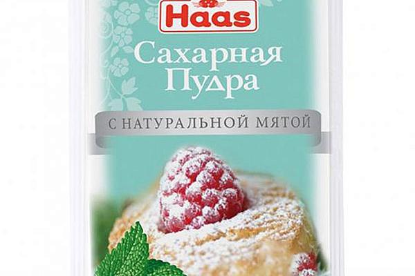  Сахарная пудра Haas с натуральной мятой 80 г в интернет-магазине продуктов с Преображенского рынка Apeti.ru