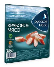 Крабовые мясо  Русское море охлажденные 200 г
