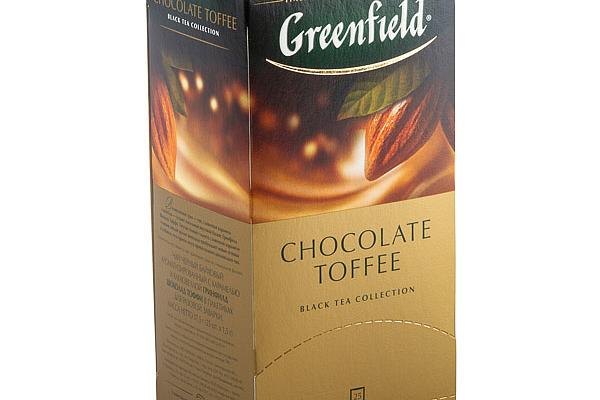  Чай черный Greenfield Chocolate Toffee байховый 25 пак в интернет-магазине продуктов с Преображенского рынка Apeti.ru