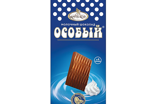  Шоколад молочный  «Особый», 88 г, КФ Крупской в интернет-магазине продуктов с Преображенского рынка Apeti.ru