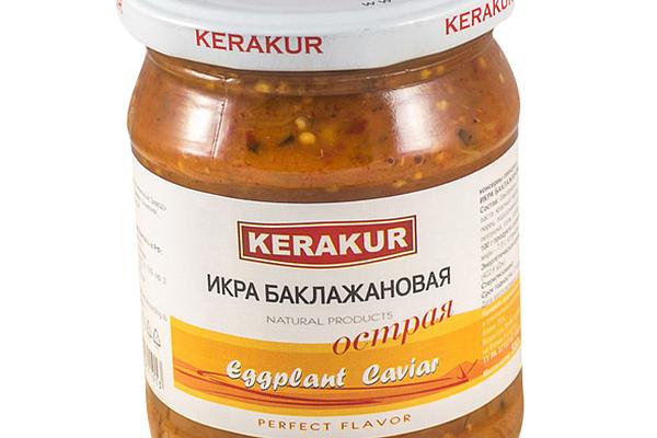  Икра баклажанная Kerakur острая 500 г в интернет-магазине продуктов с Преображенского рынка Apeti.ru