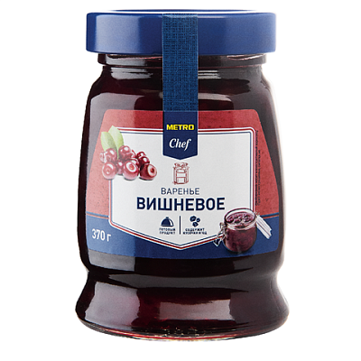 Варенье Metro Chef домашнее десертное из вишни 370 г