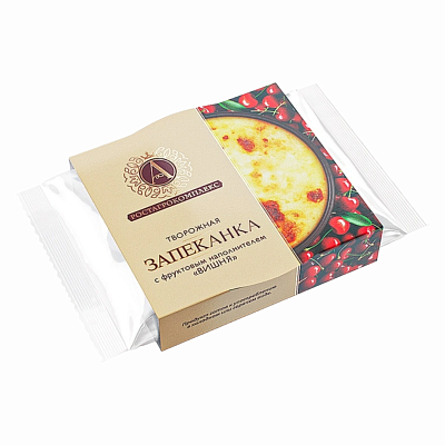 Запеканка творожная с вишней А.РОСТАГРОКОМПЛЕКС 13% 100 г