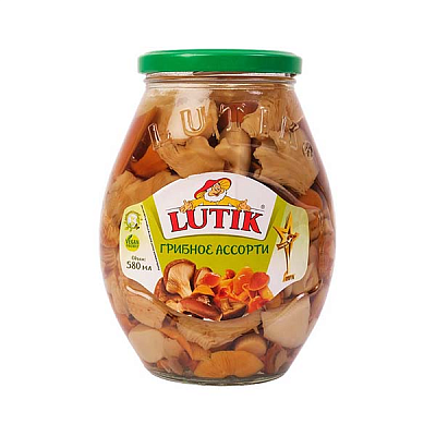  Грибное ассорти LUTIK  ст/б 580 г в интернет-магазине свежих фермерских продуктов Apeti.ru