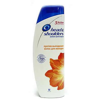 Шампунь Head & Shoulders против перхоти против выпадения волос для женщин 400 мл