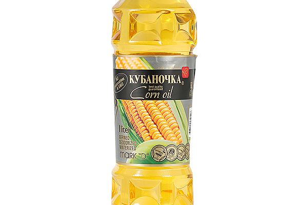 Масло кукурузное Кубаночка 1 л в интернет-магазине продуктов с Преображенского рынка Apeti.ru