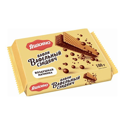 Вафельный сэндвич Яшкино 180 г в Apeti.ru Вафельный сэндвич Яшкино 180 г в интернет-магазине свежих фермерских продуктов Apeti.ru