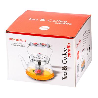 Чайник заварочный с керамической ручкой 1000 мл в Apeti.ru Чайник заварочный с керамической ручкой 1000 мл в интернет-магазине свежих фермерских продуктов Apeti.ru