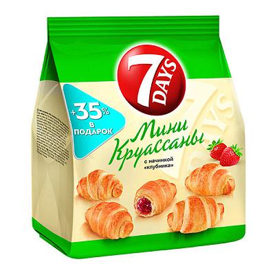  Круассаны мини с клубникой 7 Days, 300 г в интернет-магазине свежих фермерских продуктов Apeti.ru