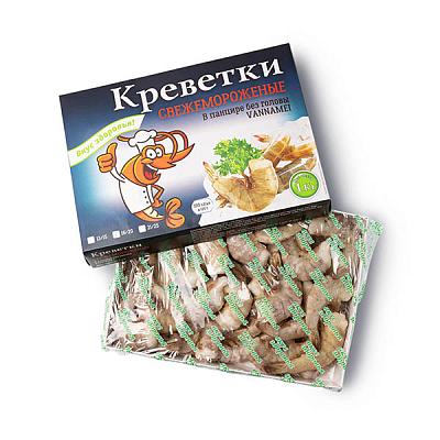  Креветки королевские Vannamei без головы сухой заморозки 16-20, 1 кг в интернет-магазине свежих фермерских продуктов Apeti.ru