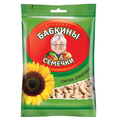  Семечки "Бабкины семечки" жареные,  очищенные 100 г в интернет-магазине свежих фермерских продуктов Apeti.ru