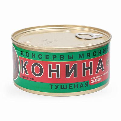 Конина тушеная ЭкоПрод первый сорт 325 г в Apeti.ru Конина тушеная ЭкоПрод первый сорт 325 г в интернет-магазине свежих фермерских продуктов Apeti.ru