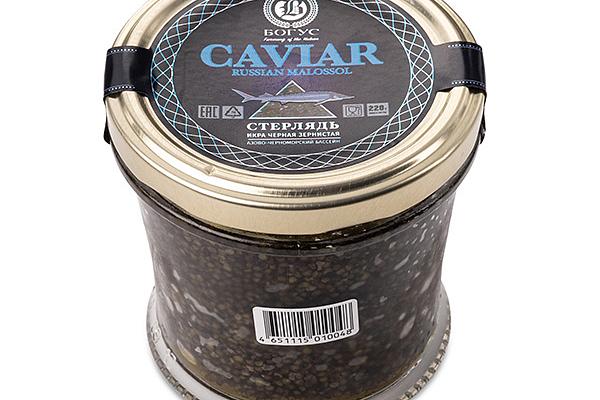  Черная икра стерлядь Caviar Bogus  220 г в интернет-магазине продуктов с Преображенского рынка Apeti.ru