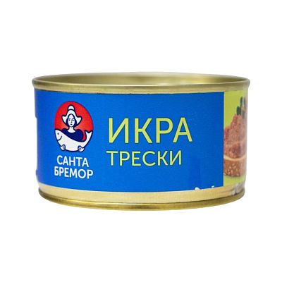 Икра трески деликатесная Люкс 130 г