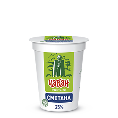  Сметана Чабан 25% 300 г БЗМЖ в интернет-магазине свежих фермерских продуктов Apeti.ru
