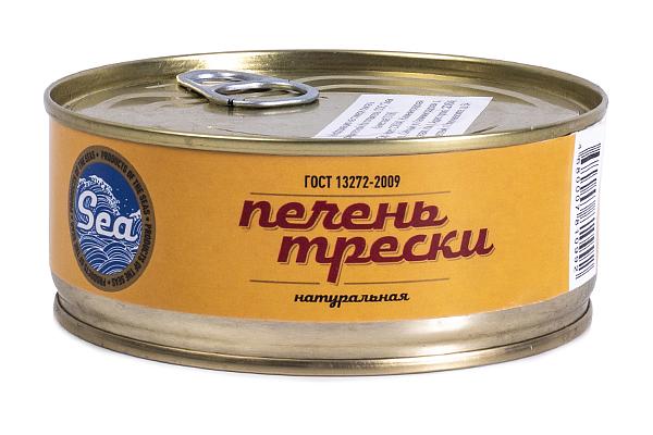  Печень трески Sea натуральная 230 г в интернет-магазине продуктов с Преображенского рынка Apeti.ru