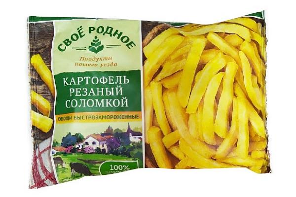  Картофель «Свое родное» замороженный, соломка 400 г в интернет-магазине продуктов с Преображенского рынка Apeti.ru