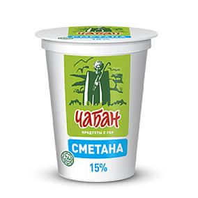  Сметана Чабан 15% 300 г БЗМЖ в интернет-магазине свежих фермерских продуктов Apeti.ru