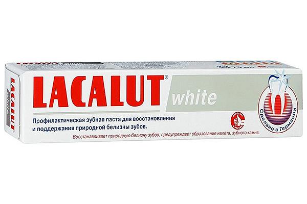  Зубная паста Lacalut white 75 мл в интернет-магазине продуктов с Преображенского рынка Apeti.ru