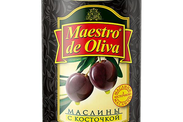  Маслины Maestro de Oliva с косточкой 280 г в интернет-магазине продуктов с Преображенского рынка Apeti.ru