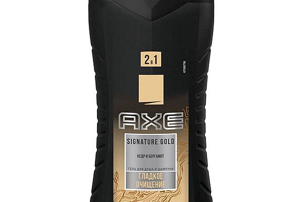  Гель для душа и шампунь AXE 2 в 1 signature gold гладкое очищение 250 мл в интернет-магазине продуктов с Преображенского рынка Apeti.ru