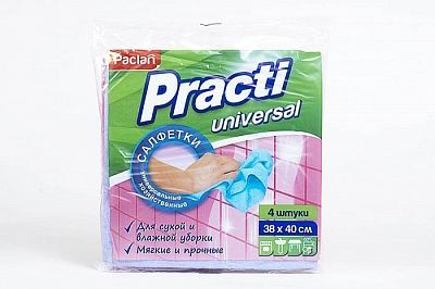 Набор универсальных салфеток для уборки Practi Paclan 38*40 см