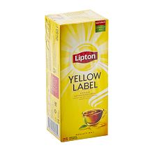 Чай черный Lipton Yellow Label в пакетиках 25 шт