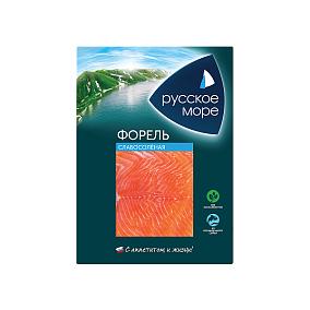  Форель слабосоленая "Русское море" филе-ломтики 120 г в интернет-магазине свежих фермерских продуктов Apeti.ru