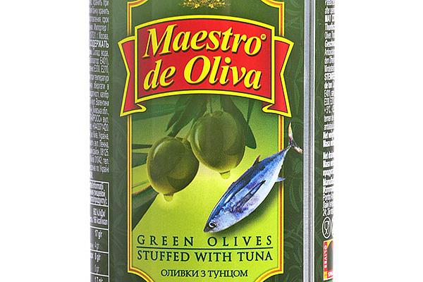  Оливки Maestro de Oliva с тунцом 300 г в интернет-магазине продуктов с Преображенского рынка Apeti.ru