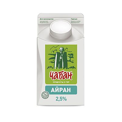 Айран Чабан 2,5% 450 г БЗМЖ