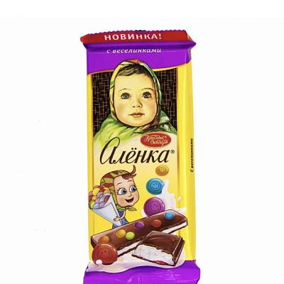  Шоколад Красный Октябрь Аленка с веселинками 87 г в интернет-магазине свежих фермерских продуктов Apeti.ru
