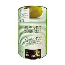 Оливки зеленые Olivellas,S.Mammoth с косточкой 840 г