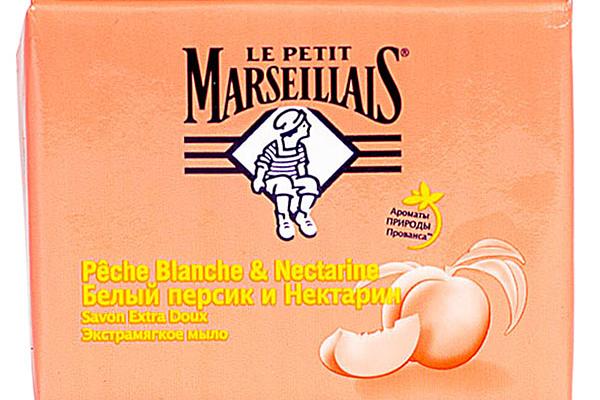  Мыло Le Petit Marseillais экстрамягкое белый персик и нектарин 90 г в интернет-магазине продуктов с Преображенского рынка Apeti.ru