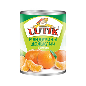  Мандарины LUTIK дольками в сиропе 314 мл в интернет-магазине свежих фермерских продуктов Apeti.ru