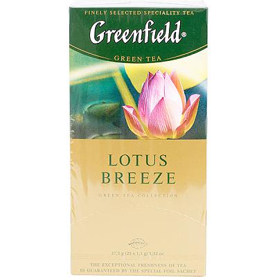 Чай зеленый Greenfield Lotus Breeze 25 пак в Apeti.ru Чай зеленый Greenfield Lotus Breeze 25 пак в интернет-магазине свежих фермерских продуктов Apeti.ru