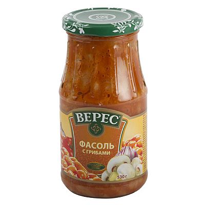 Фасоль "Верес" с грибами 530 г
