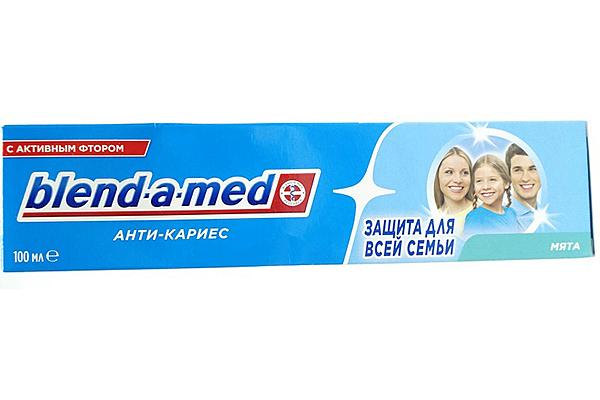  Зубная паста Blend-a-Med анти-кариес Свежая мята 100 мл в интернет-магазине продуктов с Преображенского рынка Apeti.ru