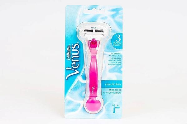  Бритва Venus с 1 сменной кассетой Gillette розовая 1 шт в интернет-магазине продуктов с Преображенского рынка Apeti.ru