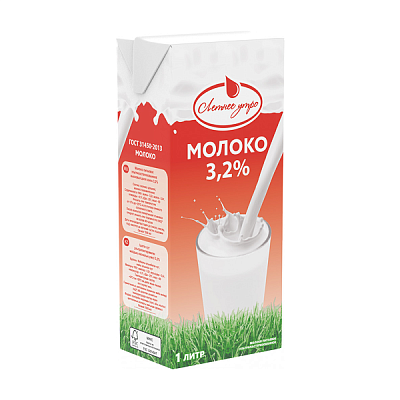  Молоко Летнее утро 3,2% 990 мл в интернет-магазине свежих фермерских продуктов Apeti.ru