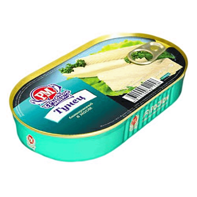 Тунец "Рыбное меню" бланшированный в масле 175 г