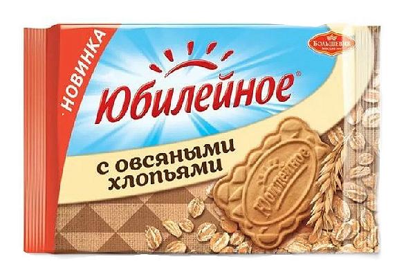  Печенье Юбилейное с овсяными хлопьями 313 г в интернет-магазине продуктов с Преображенского рынка Apeti.ru