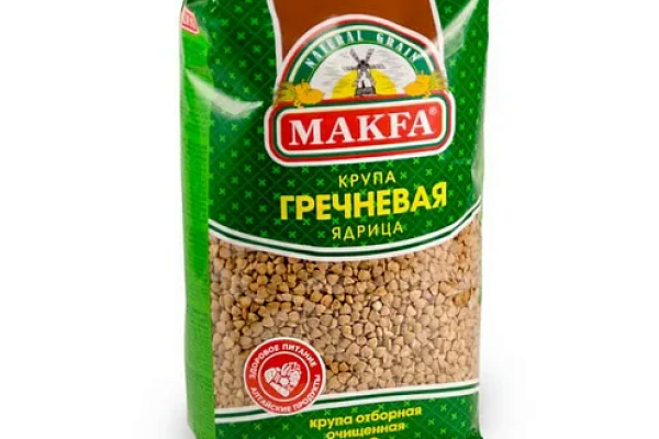  Крупа гречневая Makfa 800 г в интернет-магазине продуктов с Преображенского рынка Apeti.ru