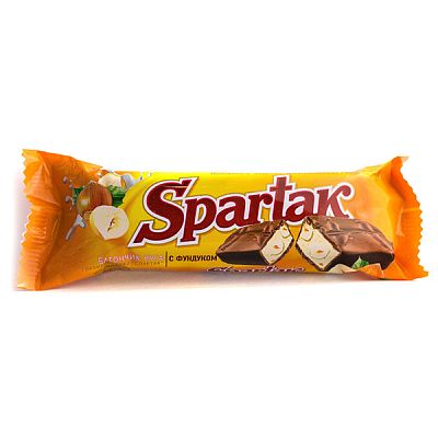 Батончик Spartak нуга глазированная с фундуком 45 г
